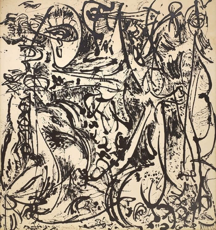In Echo: Number 25, 1951 by Jackson Pollock