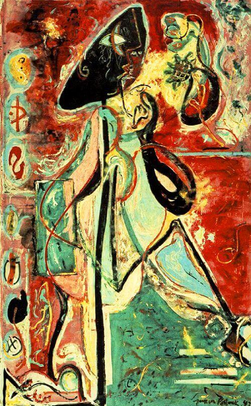 Moon Woman, 1942 by Jackson Pollock